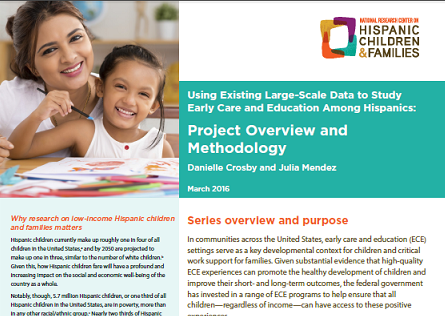 Cover of Early Care Data PDF