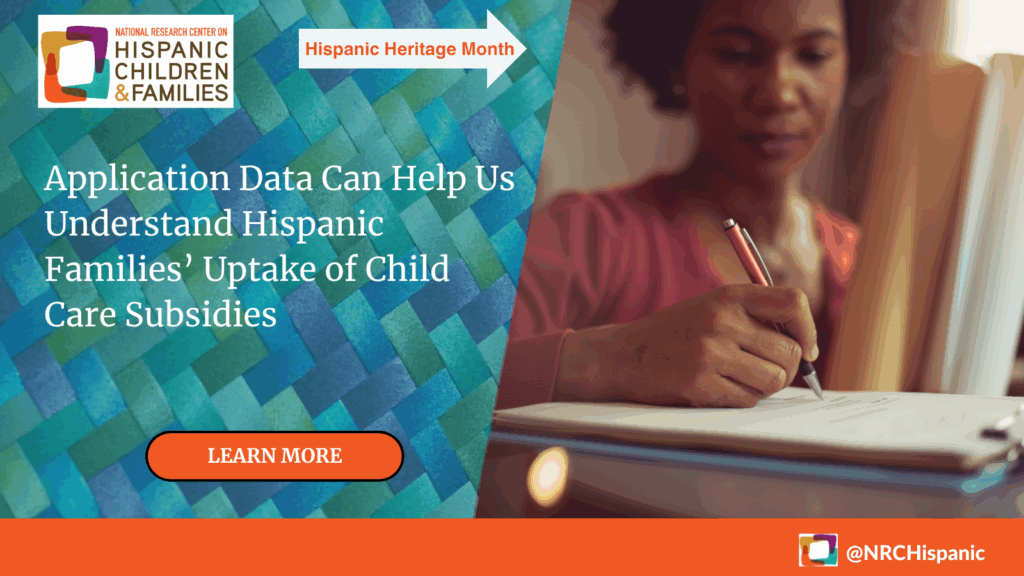 Demographic data collected via CCDF application forms can provide valuable information regarding eligible families’ access to and participation in subsidy programs